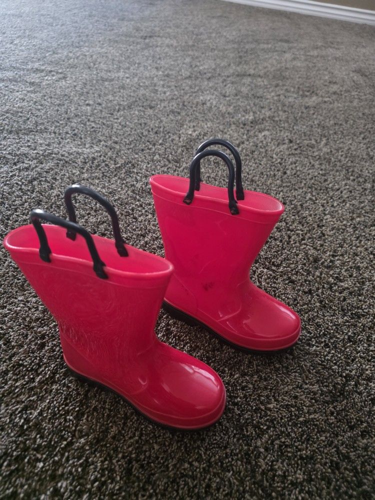 Red Children Rain Boots