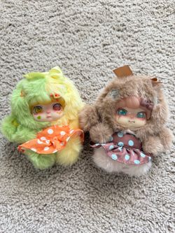 Set of 2 Lokiki Sweety² Plush Keychains‑Bingtang Chengcheng & Mint Qiaoqiao