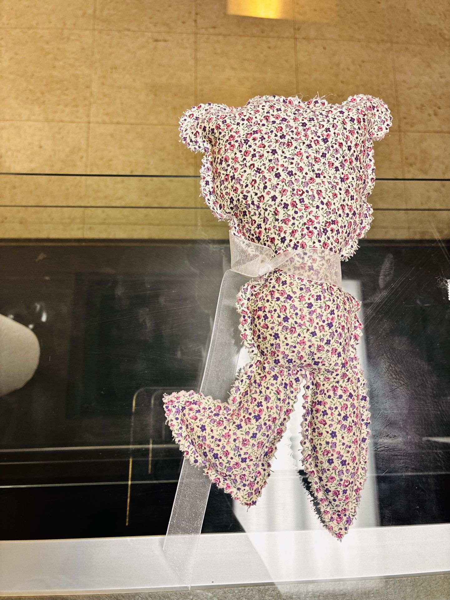 Floral Fabric Teddy Bear Plush