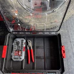 Bauer Modular case, husky toolset, pliers 