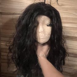 Black Wavy Hair Wig