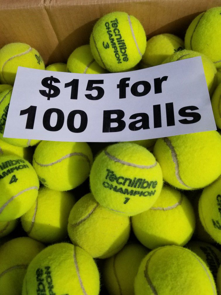 100 Used Tennis Balls Firm Price