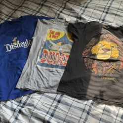 3 Disney Shirt Bundle 