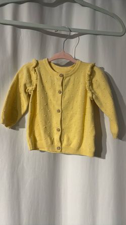 H&M yellow cardigan size 3-6 months