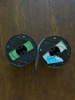 12 AWG stranded copper THHN (Green & White)