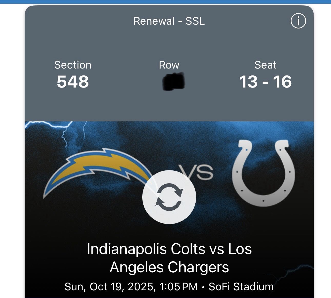 Chargers V Colts