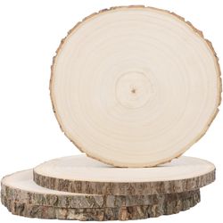 s Large Natural Wood Slices, 7-8.5 Inches 10 Pcs