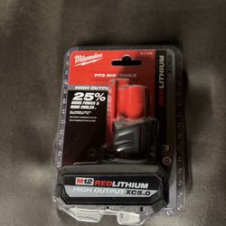 Milwauke 12v 5.0 Battery
