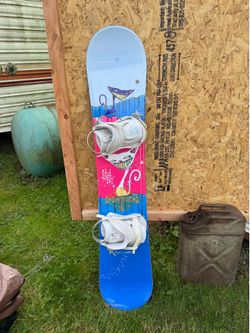 Snowboard and boots