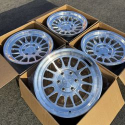 KMC IMPACT Forged Monoblock 17” Raw Machined Wheels 6 lug Chevy GMC Toyota Ford F-150 Raptor 6x135