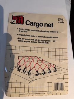 Heavy duty bungee cargo net for truck bed