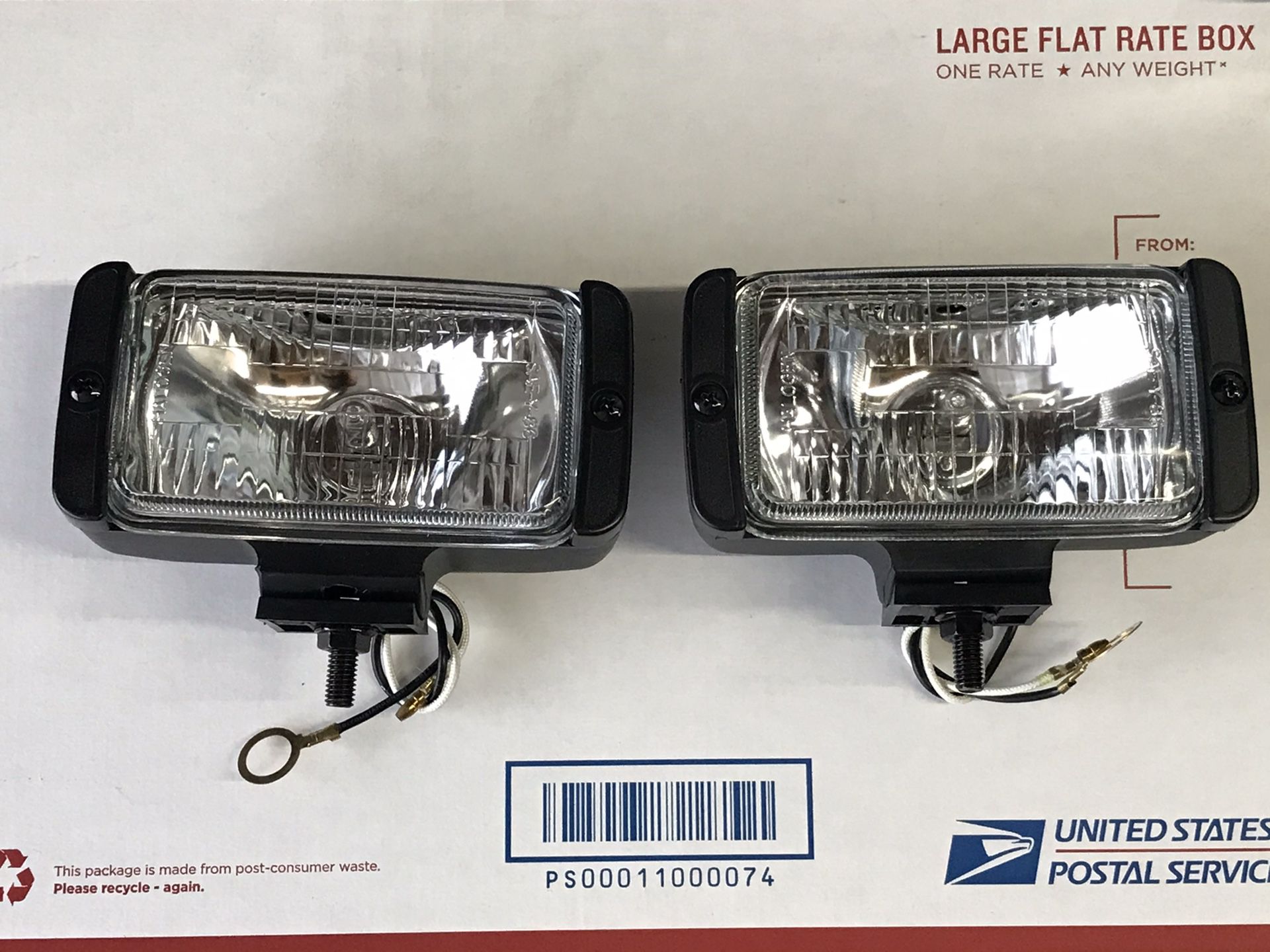 brand new 5-1/2” x 2-1/2” fog lights or back up lights as pictured