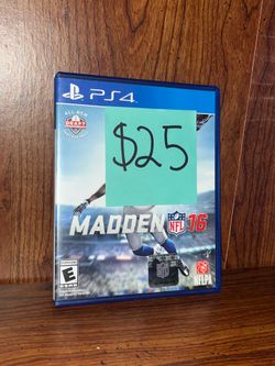 Available For Sale PlayStation Video Game ps5 ps4 madden nfl 16 football