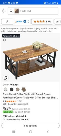 Beautiful Coffee Table new and already assembled pick up in pomona