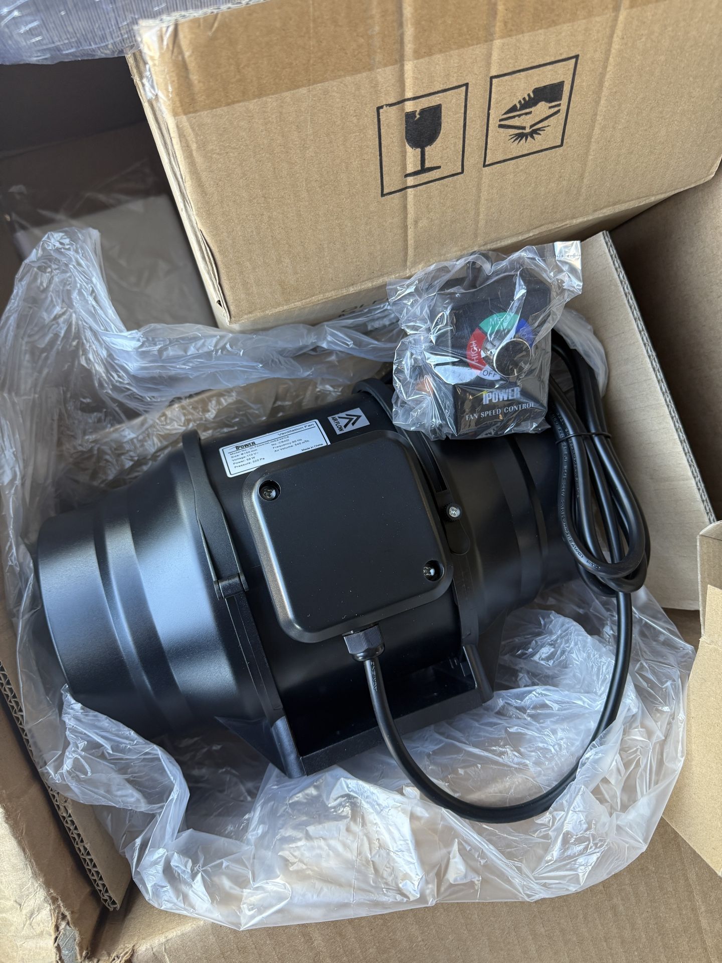 iPower ventilation fan & Air Filter 2 Pieces