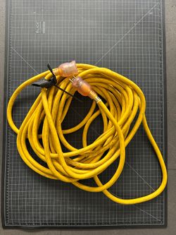 Heavy-Duty 20A Extension Cord, ~50ft, Lighted Ends