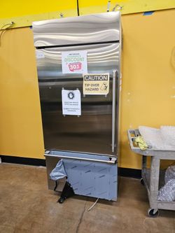 Built in refrigerator 36 inch wide stainless steel bottom freezer