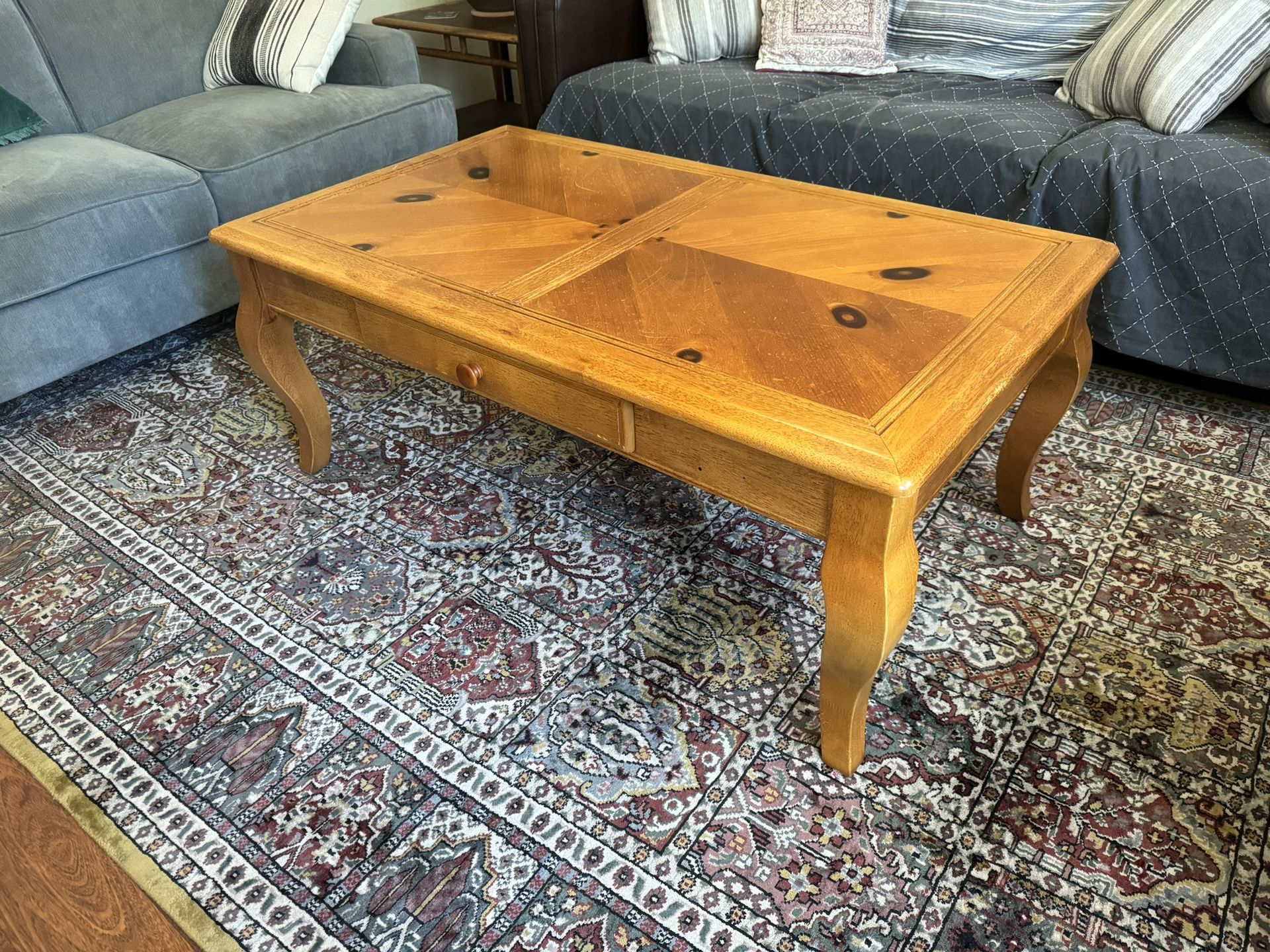 Vintage Solid Wood Coffee Table