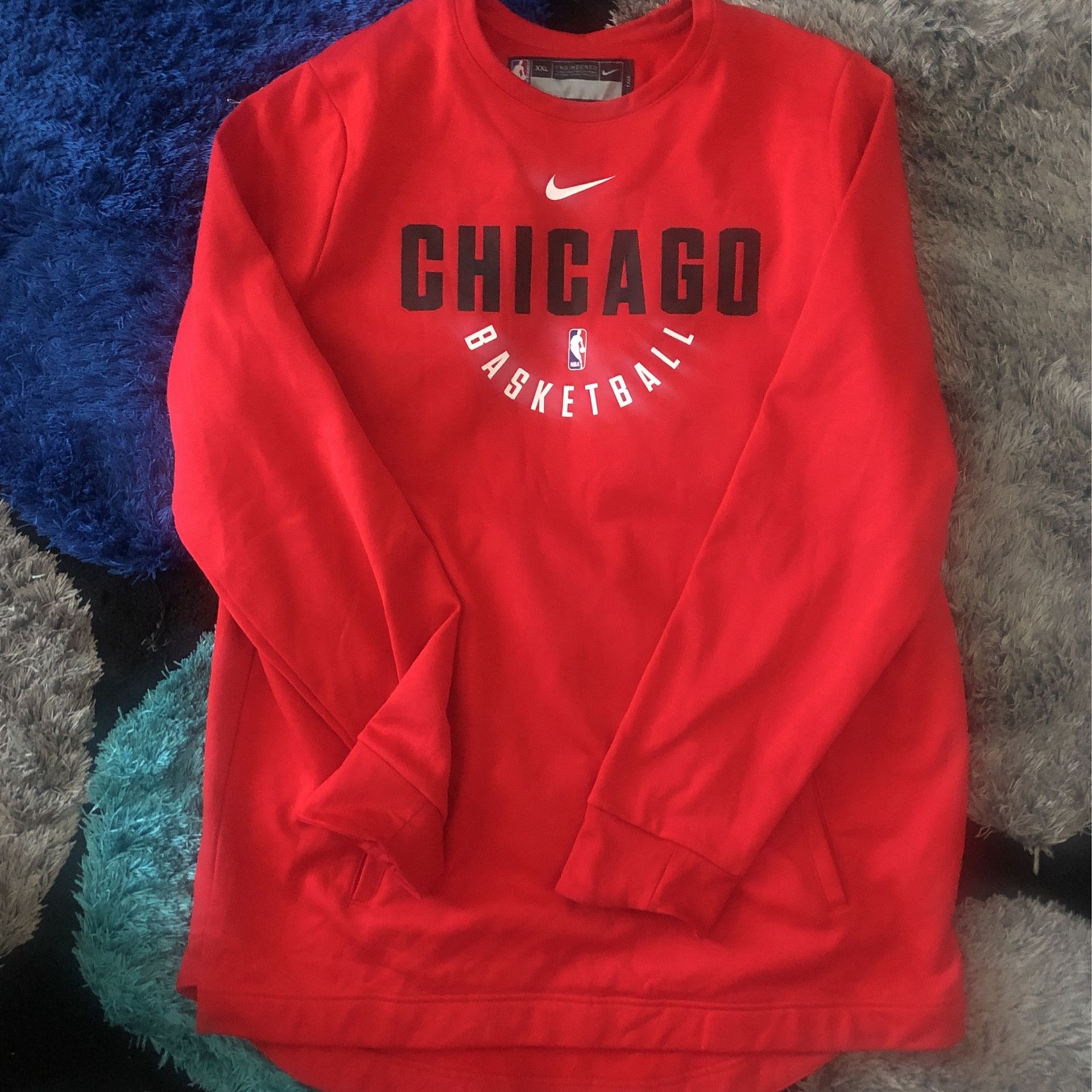 Chicago Bulls Warmup Shirt By Nike