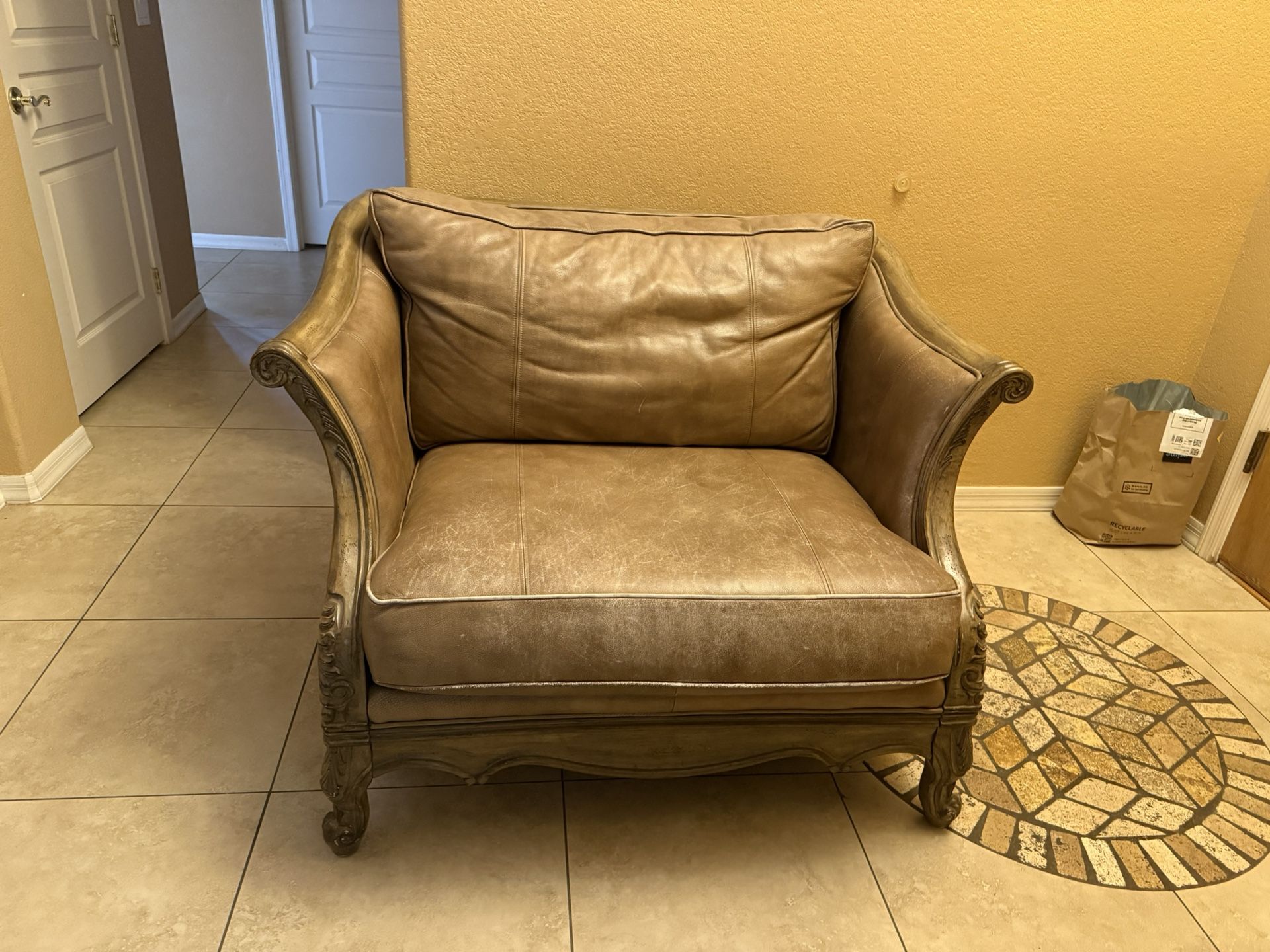 Oversize Leather Chair