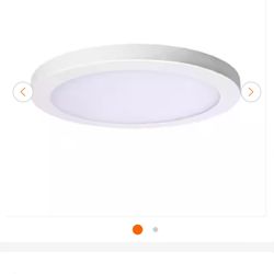Led Wall Mount Lights. Round Flush Mount. 2 Pack White