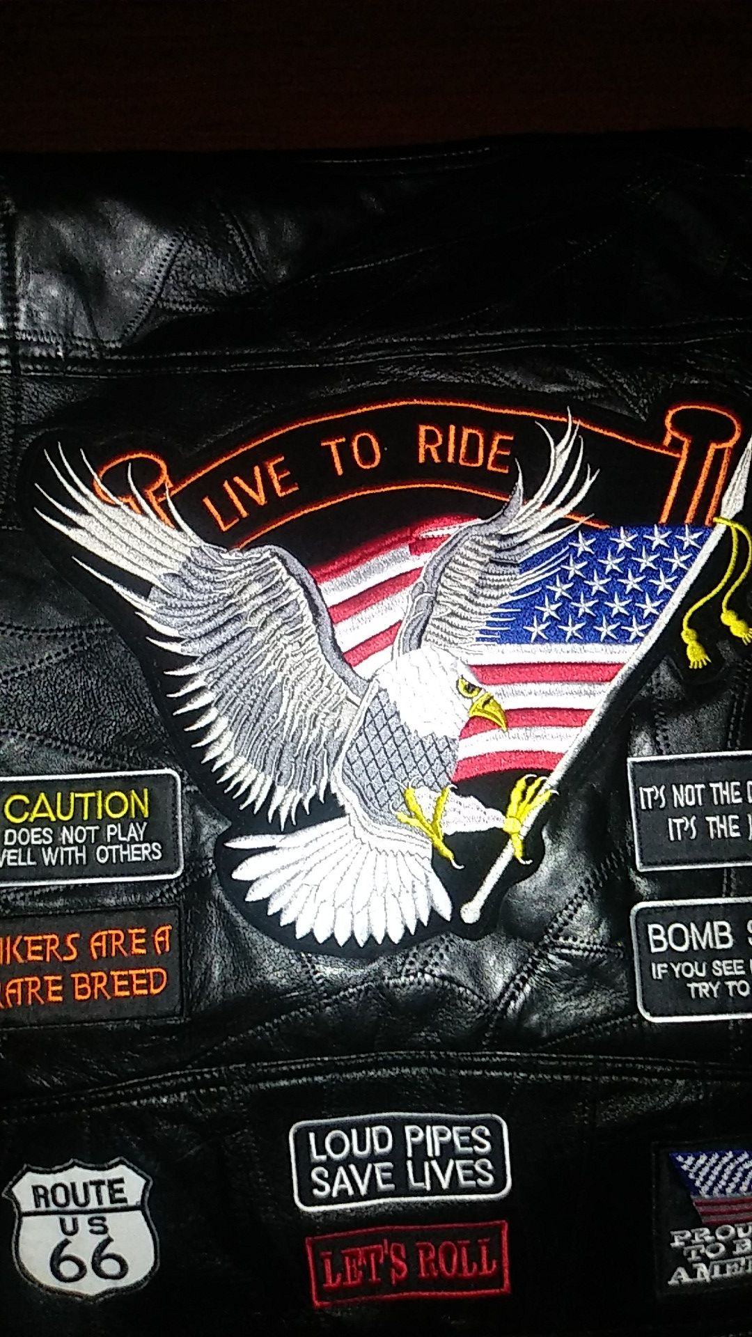 Motorcycle. Vest