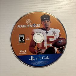 NFL Madden 20 Ps4 Disc Only