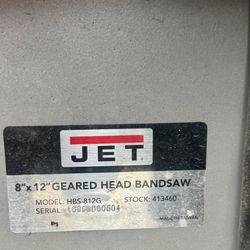 8x12 Geared Bandsaw