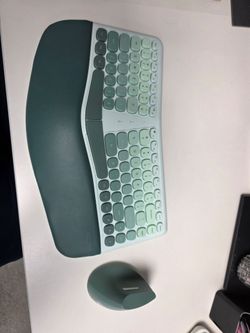 Ergonomic keyboard, mouse, and number pad