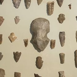 FRAMED COLLECTION ARROW HEADS RATTLES