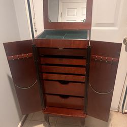 Solid Wood Jewelry Armoire