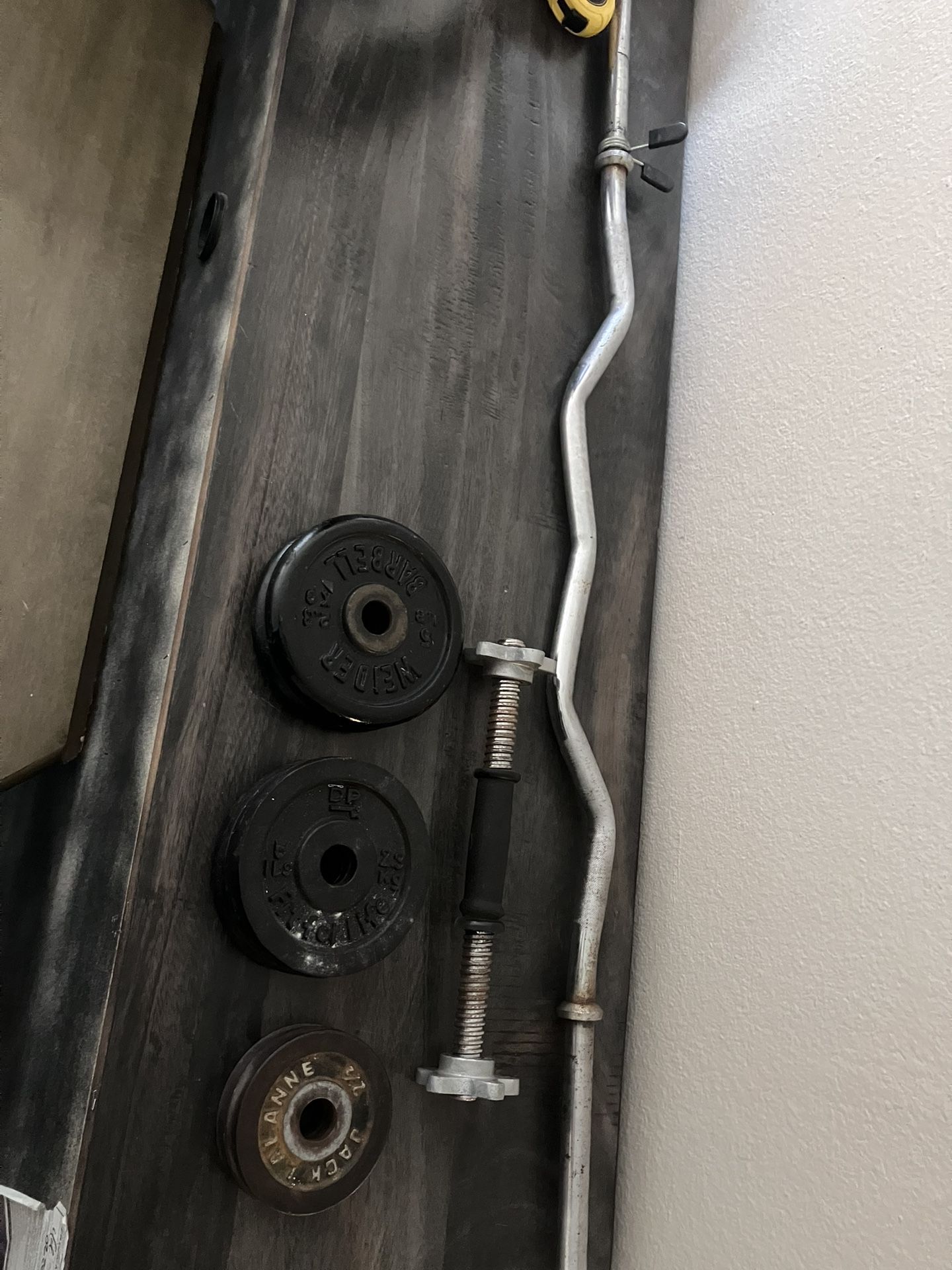 Dumbbell And Ez Curl Bar - $40 OBO