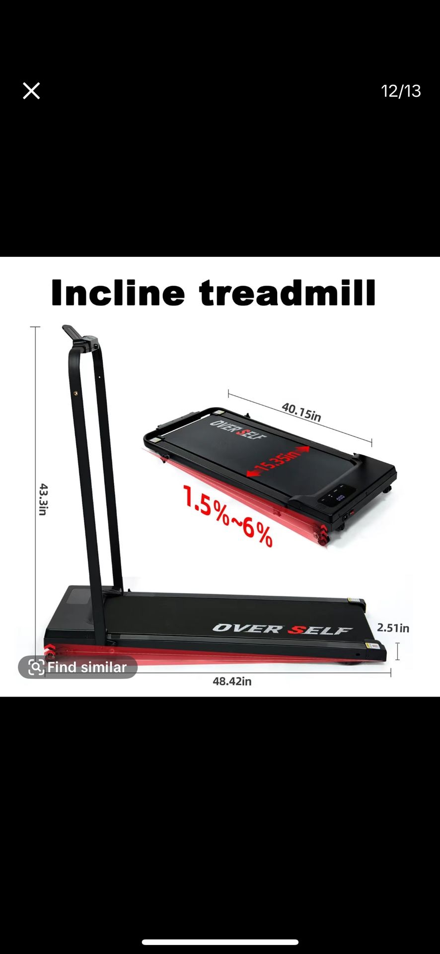 Incline treadmill