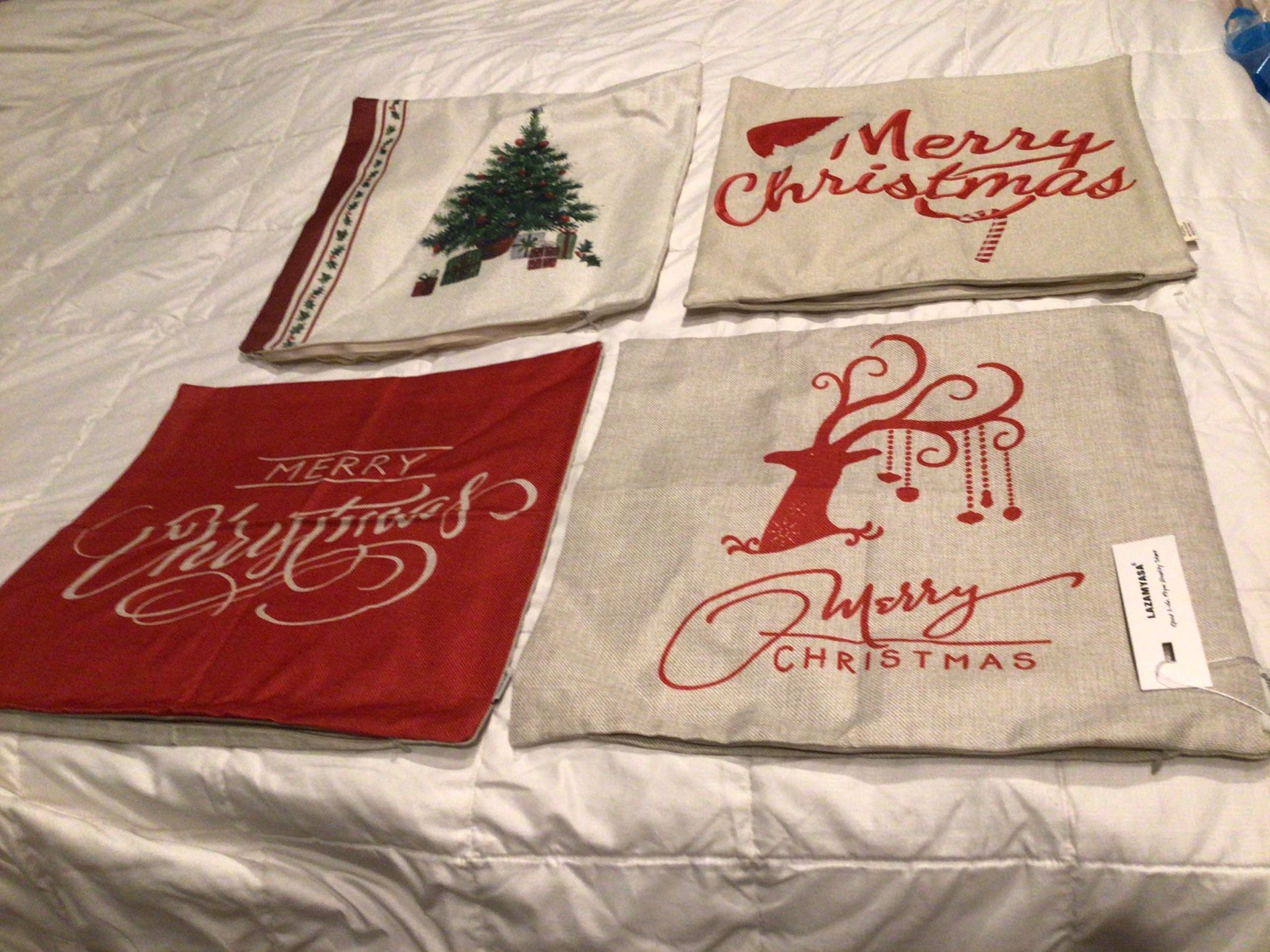 New Christmas Holiday Pillow Covers $4 each