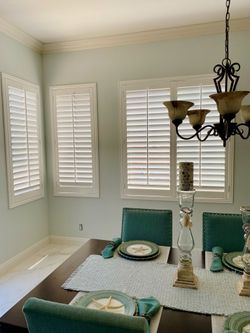Custom Interior Wood Shutters. Install Included. Persianas De Madera. Best Pricing. We Service All of Southern California. 951-573-2560
