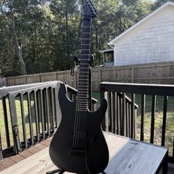 Used ESP LTD M-HT Black Metal - Black Satin, Floyd Rose