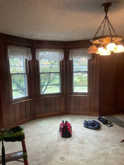 Wood paneling, lots of it