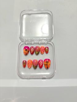 Tropical Press-On Nails Set of 10