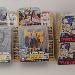4 LOT Hasbro Transformers Bumblebee Cyberverse Adventure -Alt-Modes Series 1
