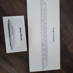 Apple Magic Mouse and Keyboard