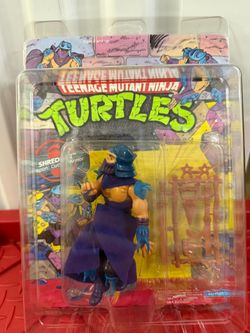 Vintage TMNT Shredder Unpunched MOC W/Protector