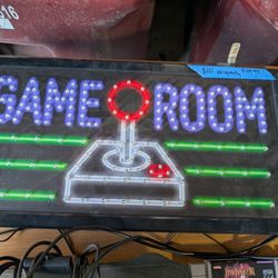 Neon LED Vintage Game Room Sign