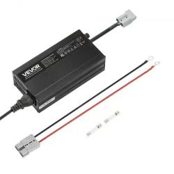 788#12V 10A Lithium Battery Charger, 14.6V, AC-DC LiFePO4 Smart Charger, with Anderson Connector, LED Indicator, 0V Activation, for Lithium LiFePO4 De