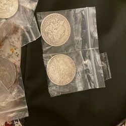 2 “1884” Morgan Silver Dollars 