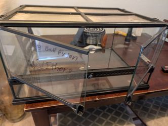 Glass Reptile Terrarium with Screen Lid