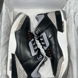 Air Jordan 3 Black Cement Size 10