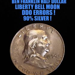 BUNDLE FOR GEORGE 1954-D BEN FRANKLIN HALF DOLLAR & 9 OTHER COINS !