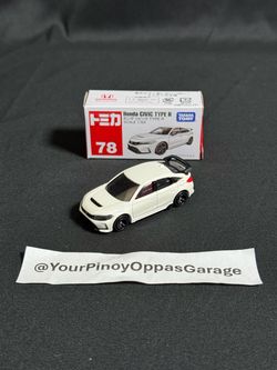 1/64 Takara Tomy Tomica #78 - White Honda Civic Type-R FL5 (2022)