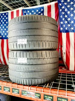 ✅ 2 NICE USED TIRES 335/25ZR20 MICHELIN PILOT SUPER SPORT ZP RUN FLAT USED TIRES 335 25 20