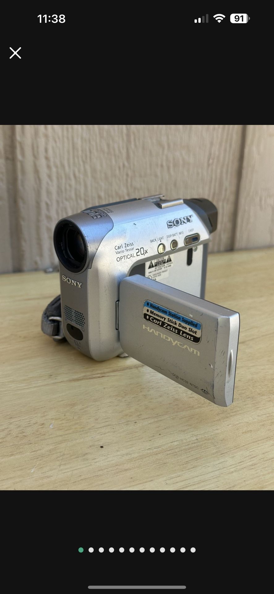 Sony Handycam Digital Camcorder with 800x Optical Zoom Sony DCR-HC32 Not Tested
